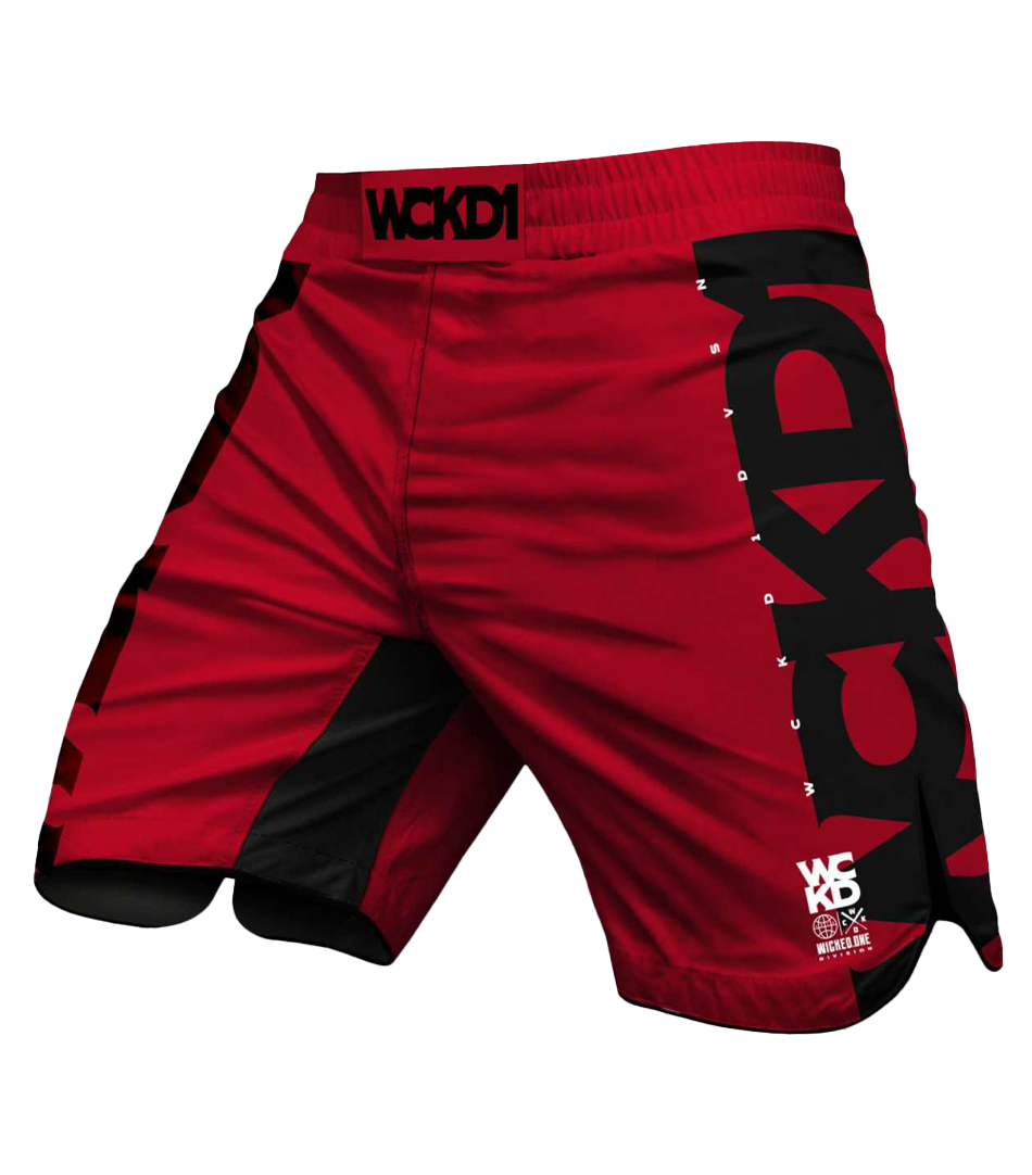 MMA Short EAGER WCKD Red