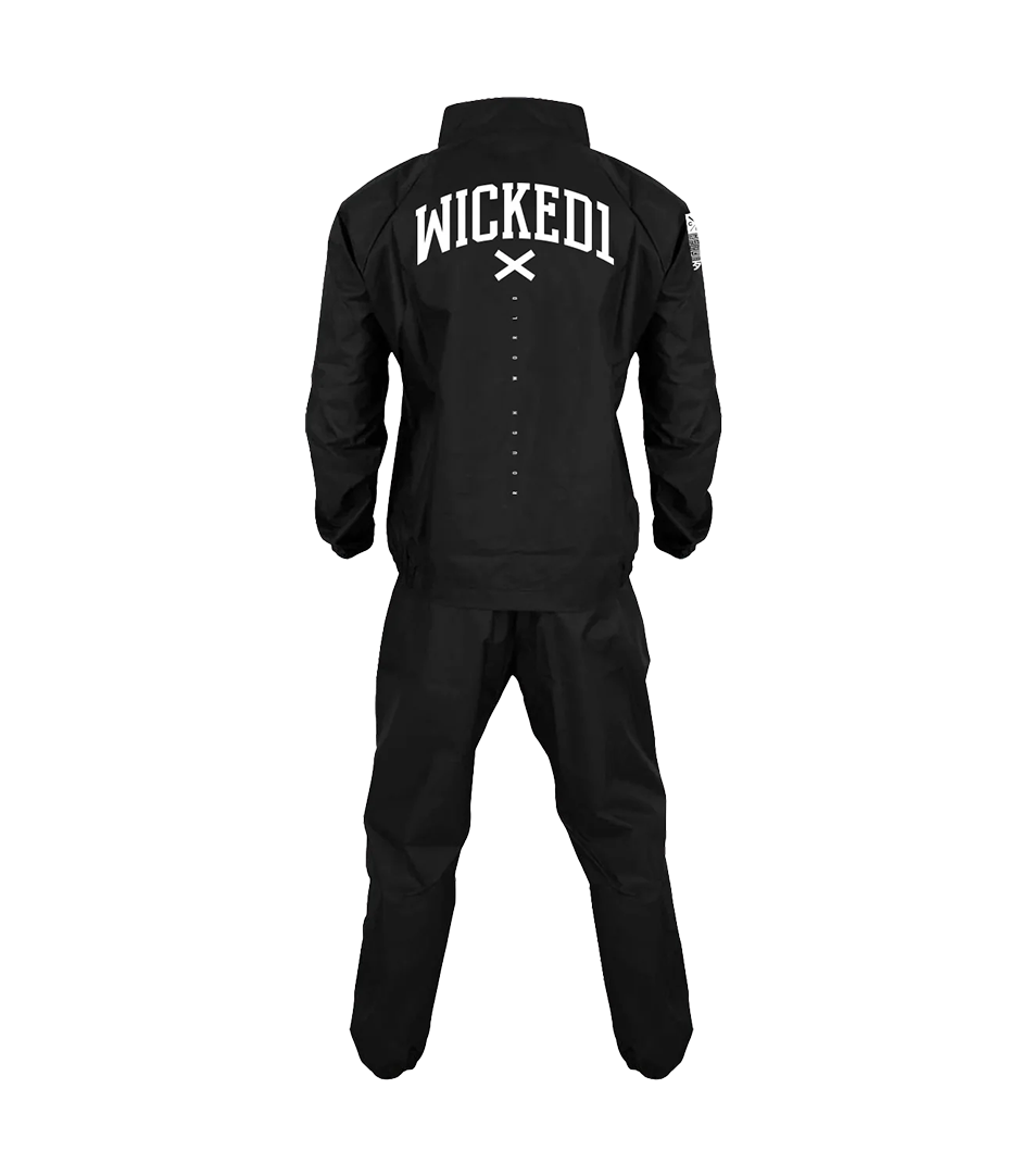 Vinyl Sweat Suit Black